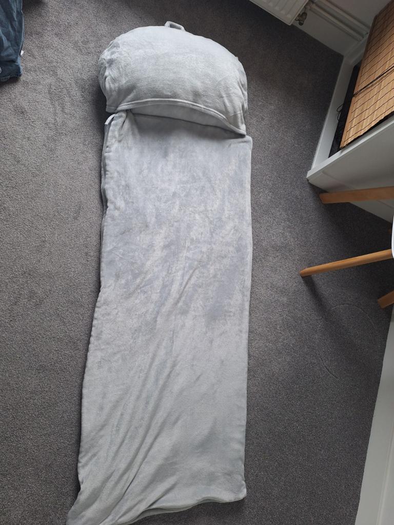Snuggle plaid, slaapzak en kussen in 1, Ophalen of Verzenden, Gebruikt, 100 cm of meer, Slaapzak