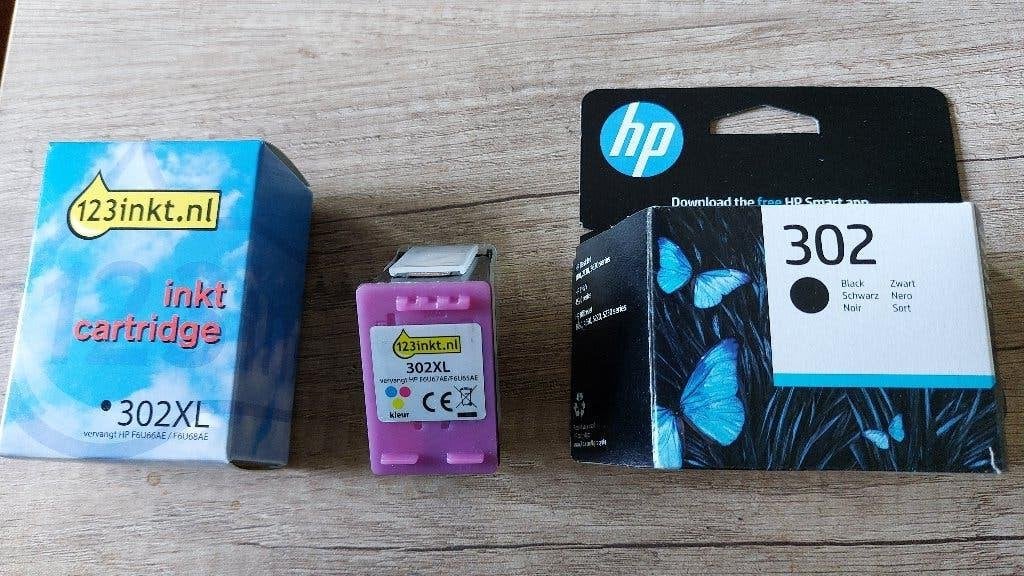 inktcartridges  voor HP printer, type 302 zwart én kleur, Computers en Software, Ophalen of Verzenden, Nieuw, Cartridge, HP compatibel