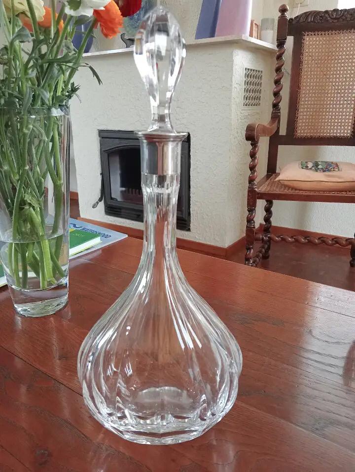 Kristallen wijn karaf, Antiek en Kunst, Antiek | Glas en Kristal, Ophalen of Verzenden
