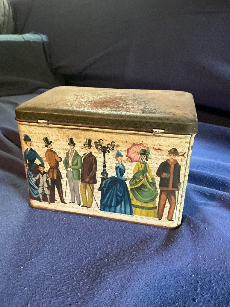 Oude blikken doos, Verzamelen, Ophalen of Verzenden, Gebruikt, Overige