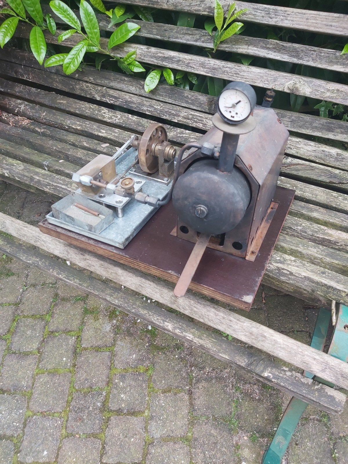 Leuke antiek stoommachine in goede staat heeft geen schade, Ophalen of Verzenden