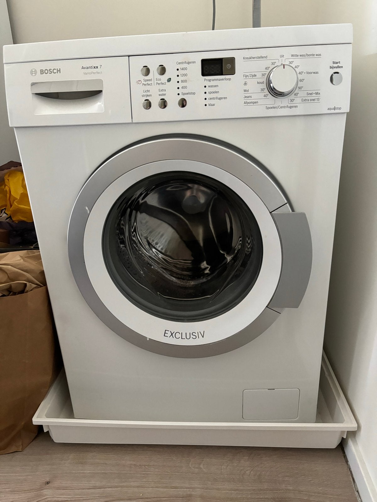 Bosch Avantixx 7 Wasmachine - Goede staat, Ophalen, Gebruikt, Voorlader, Kort programma