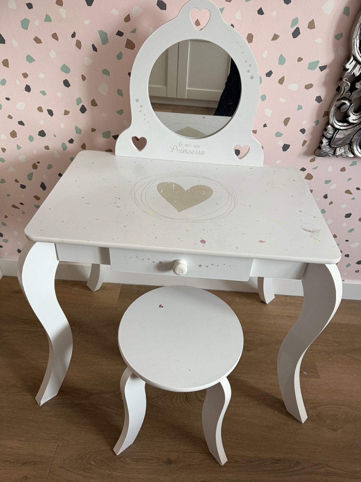Prinsessen kaptafel met krukje - Gebruikt, Ophalen, Gebruikt, Overige typen