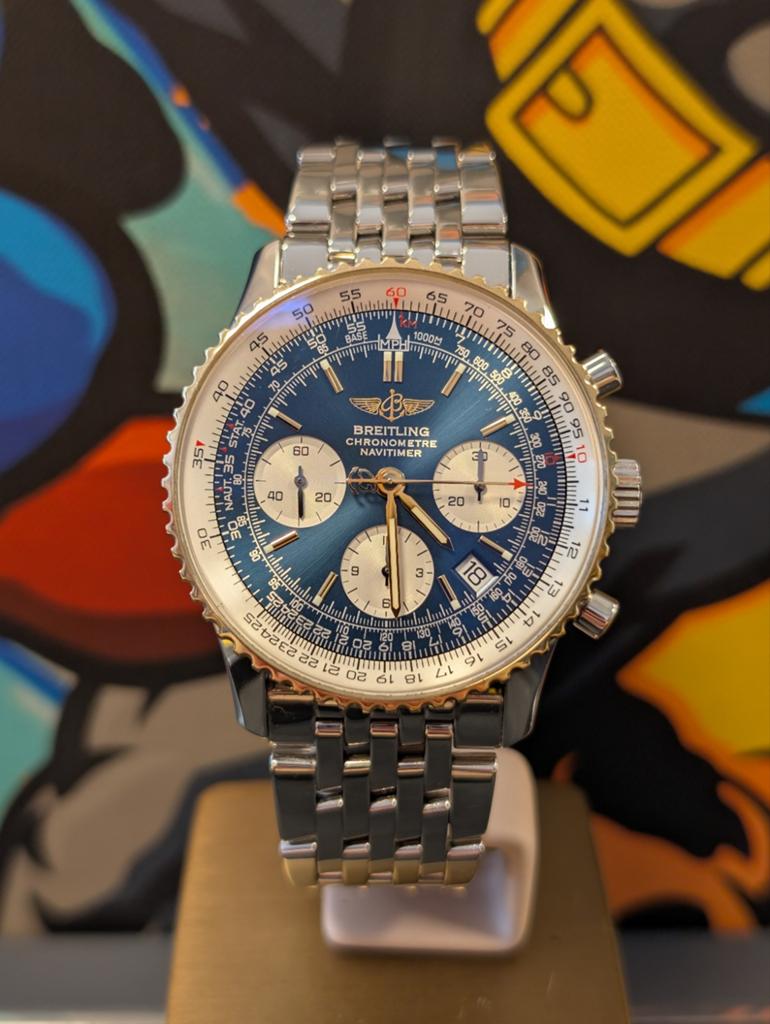 Breitling navitimer D23322 Metallic Blauw