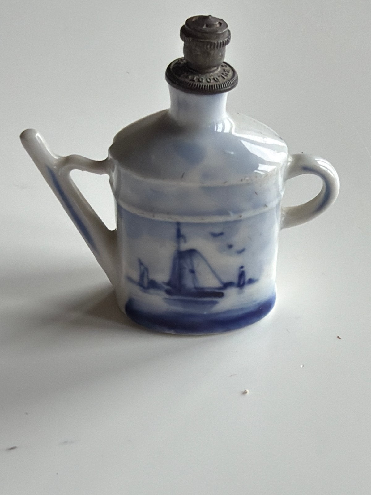 Miniatuur kannetje Delfsblauw, Antiek en Kunst, Ophalen