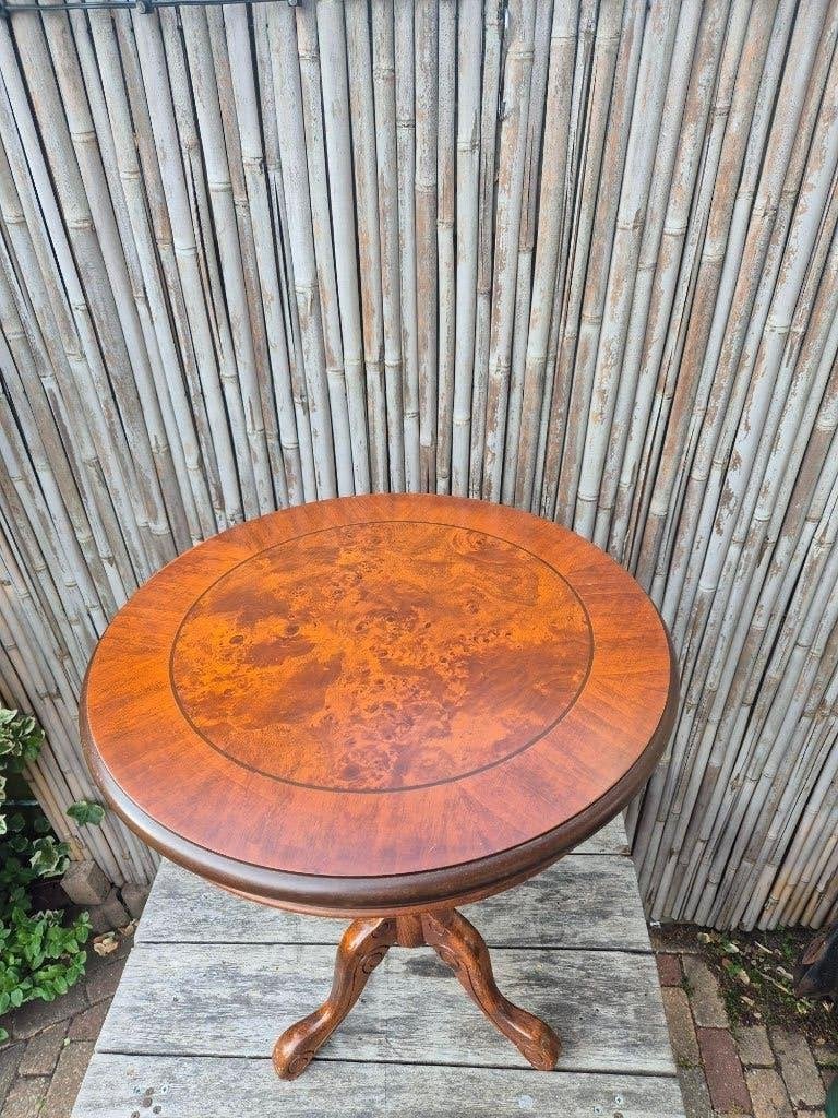 Vintage - Wijntafel - Koffietafel - Plantentafel - Italiaans, Minder dan 55 cm, Gebruikt, Hout, Ophalen