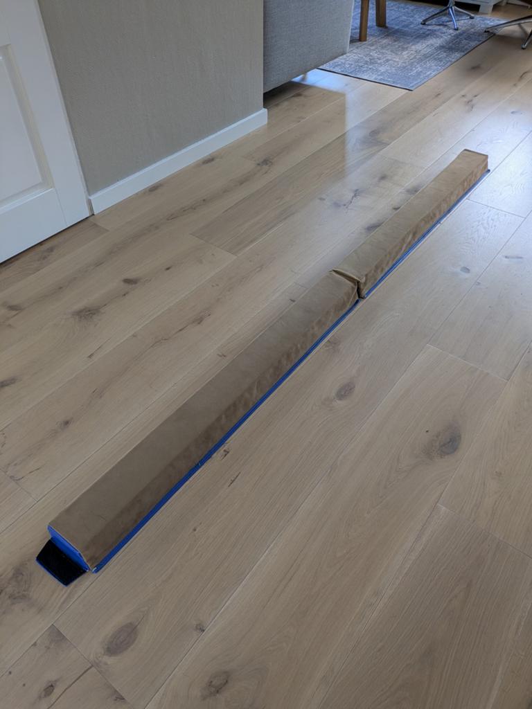 Inklapbare turnbalk (zacht), Sport en Fitness, Turnen, Ophalen, Gebruikt, Materiaal