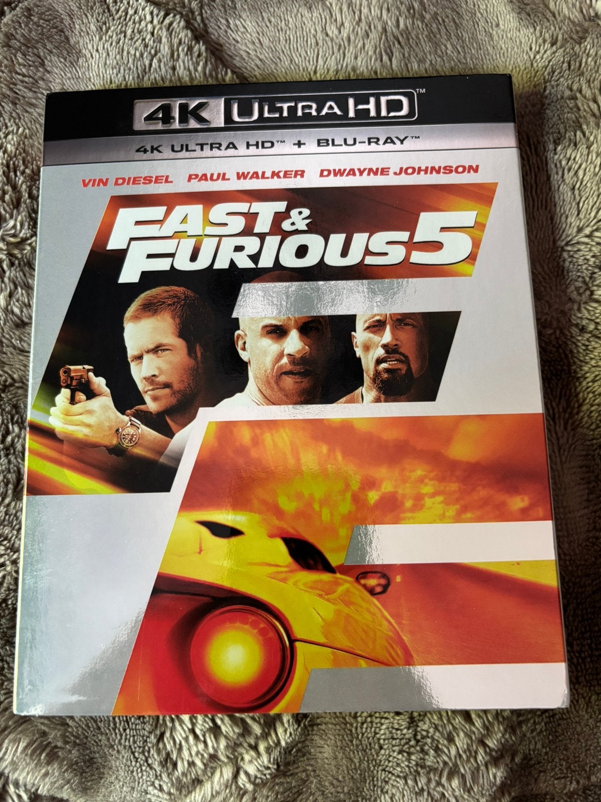 Fast & Furious 5 4K Ultra HD Blu-Ray, Cd's en Dvd's, Blu-ray, Ophalen of Verzenden, Zo goed als nieuw, Actie