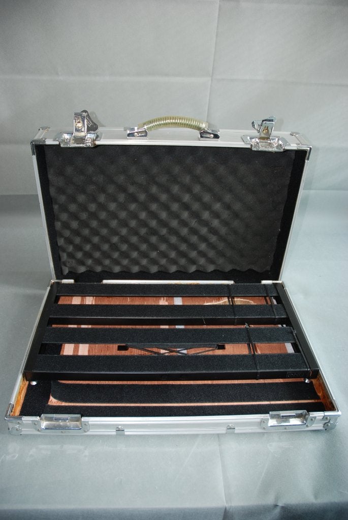 Inox Floorboard in flightcase van rockcase by warwick, Gebruikt, ., Ophalen of Verzenden, Inox