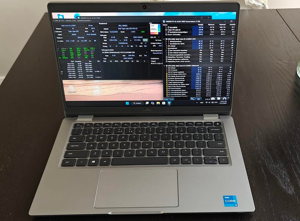 Dell Latitude 5320 – i5-1147G7 – 16GB - nieuw scherm, Computers en Software, Windows Laptops, 2 tot 3 Ghz, 13 inch, Refurbished