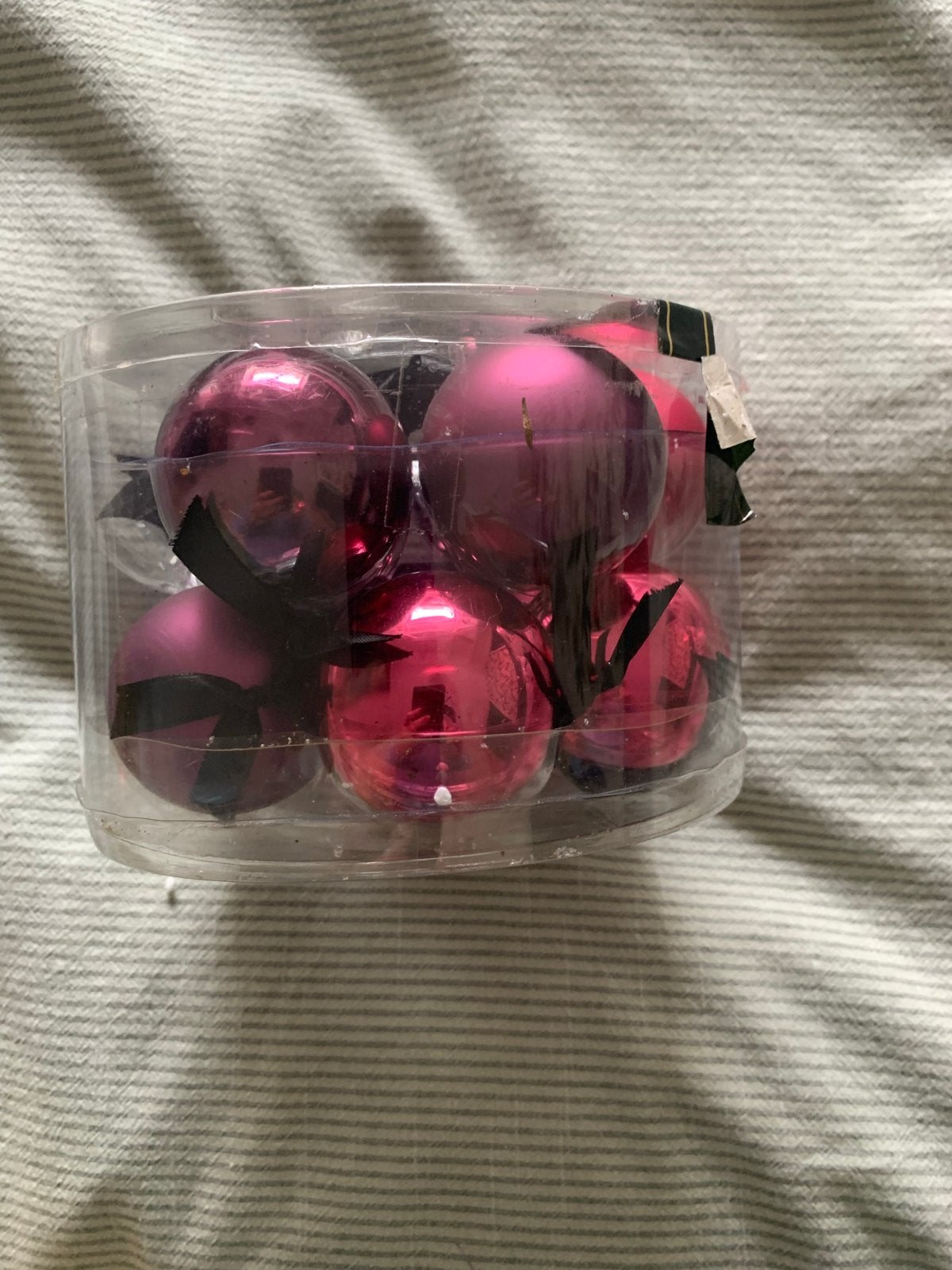 Complete kerstboom versiering rose tinten / wit, Diversen, Ophalen of Verzenden, Zo goed als nieuw