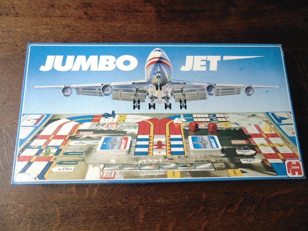 Jumbo jet Spel van Jumbo, Hobby en Vrije tijd, Gezelschapsspellen | Bordspellen, Vijf spelers of meer, Ophalen of Verzenden, Zo goed als nieuw