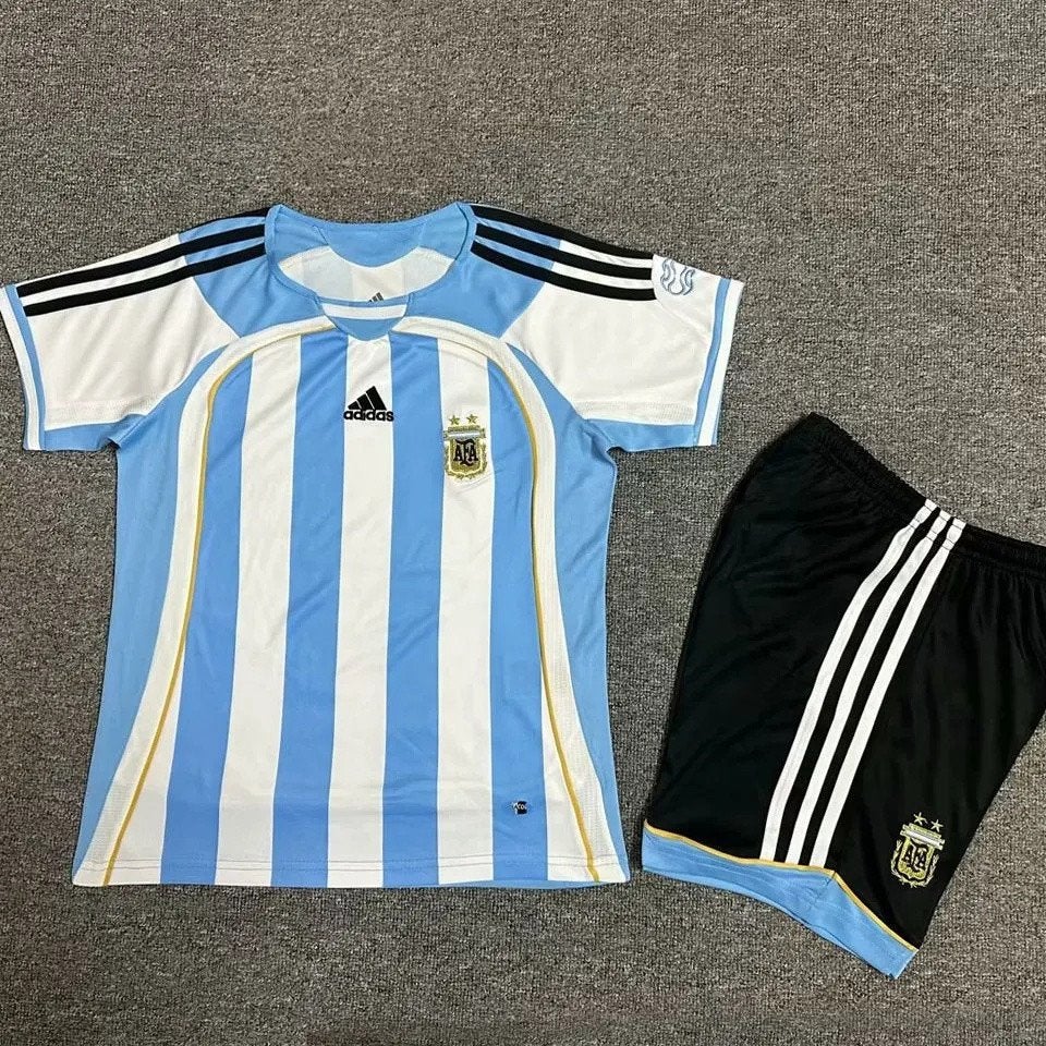 Argentinië thuis shirt tenue kids retro 2006 | 98 t/m 164, Verzenden, Nieuw, Shirt