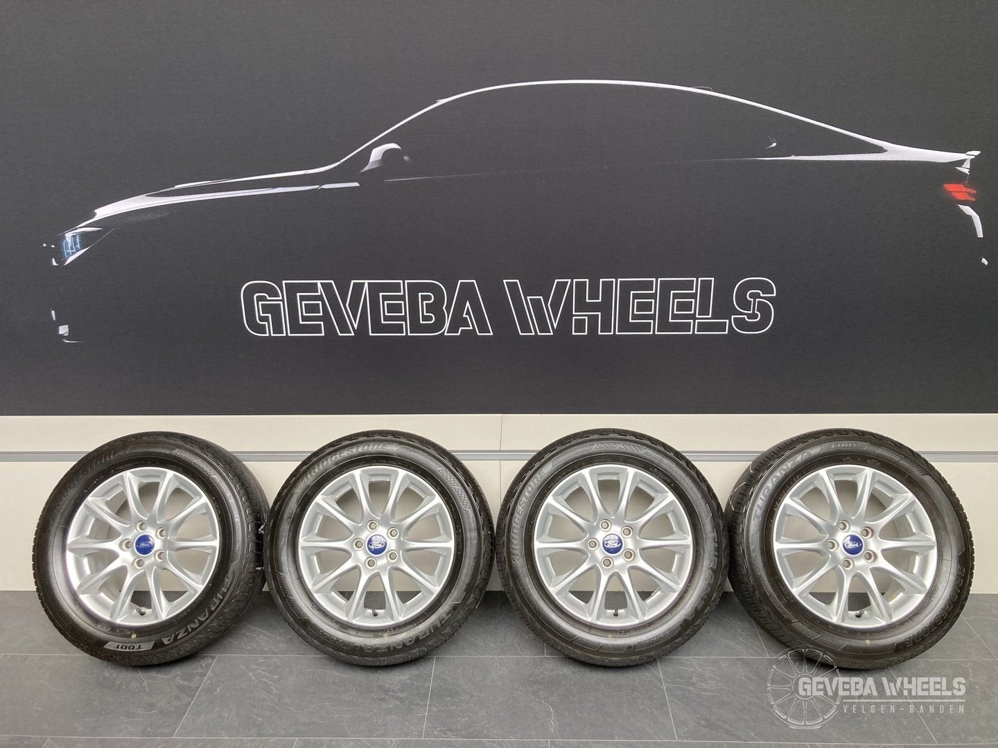 16” originele Ford Mondeo MK4 velgen + banden 5x108 DS7C-100, -, Banden en Velgen, Ophalen of Verzenden, Zomerbanden