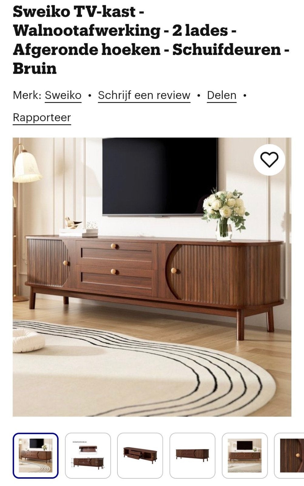 Nieuwe TV kast/ lowboard/ dressoir, Overige materialen, 150 tot 200 cm, Nieuw, Ophalen of Verzenden
