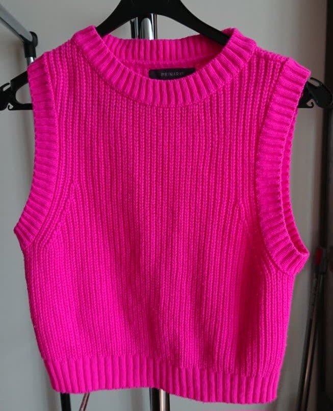 Primark roze gebreid gilet maat S, Primark, Ophalen of Verzenden, Zo goed als nieuw, Roze