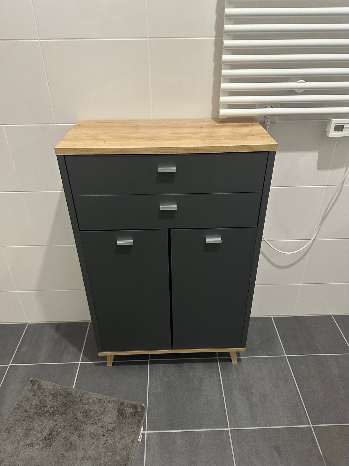 Badkamerkast met lades en deuren combo, Ophalen, (Half)hoge kast, 100 tot 150 cm, 50 tot 100 cm