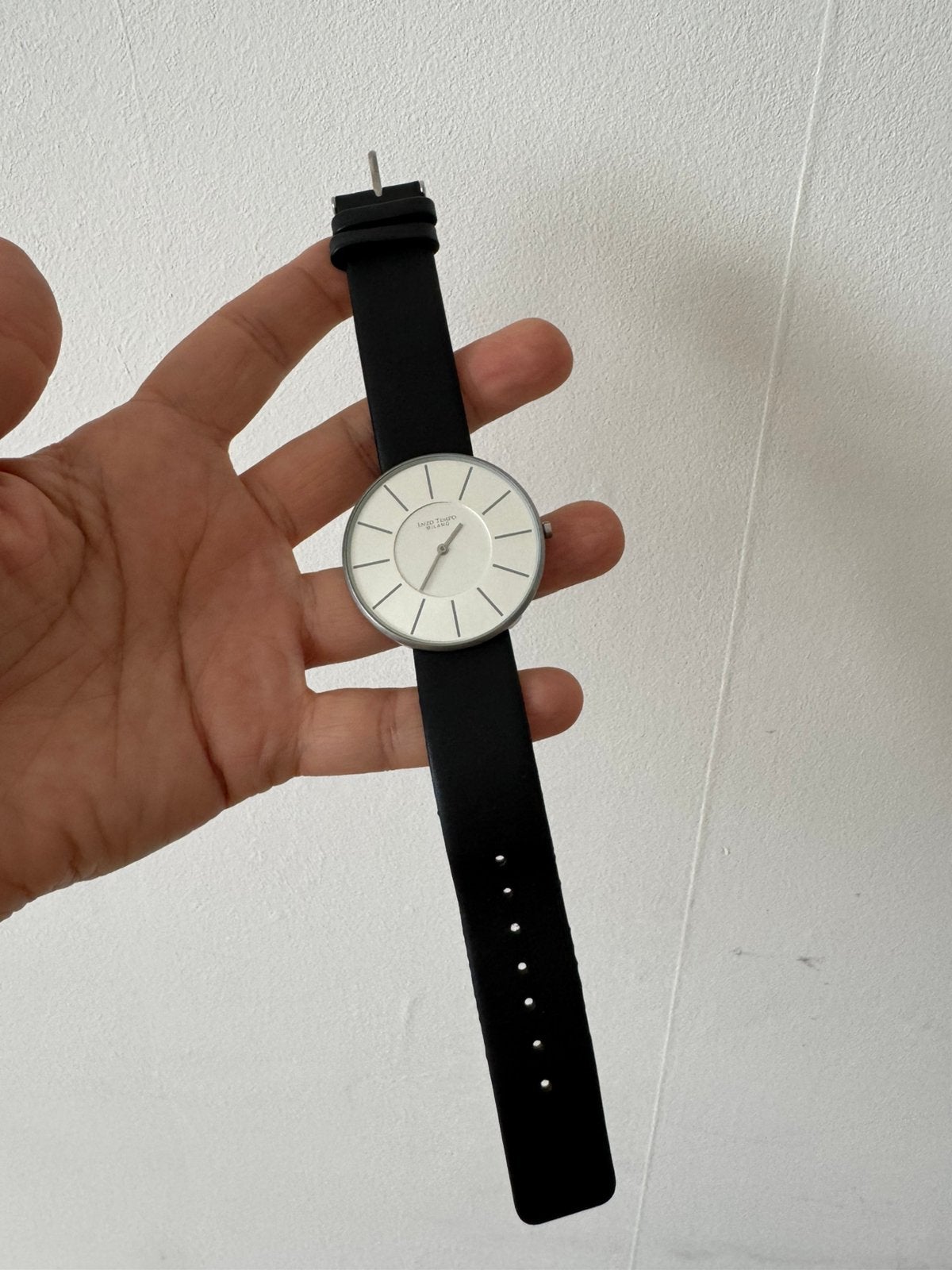 Enzo Tempo Milano herenhorloge, Sieraden, Tassen en Uiterlijk, Overige merken, Leer, Polshorloge, Ophalen of Verzenden