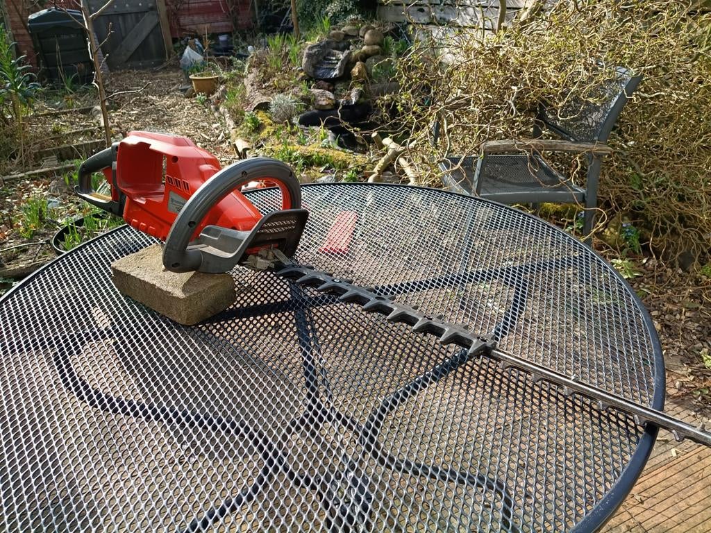 Professionele Husqvarna 520iHD60 accu heggenschaar – 60 cm, Verzenden, Gebruikt, Accu, Husqvarna