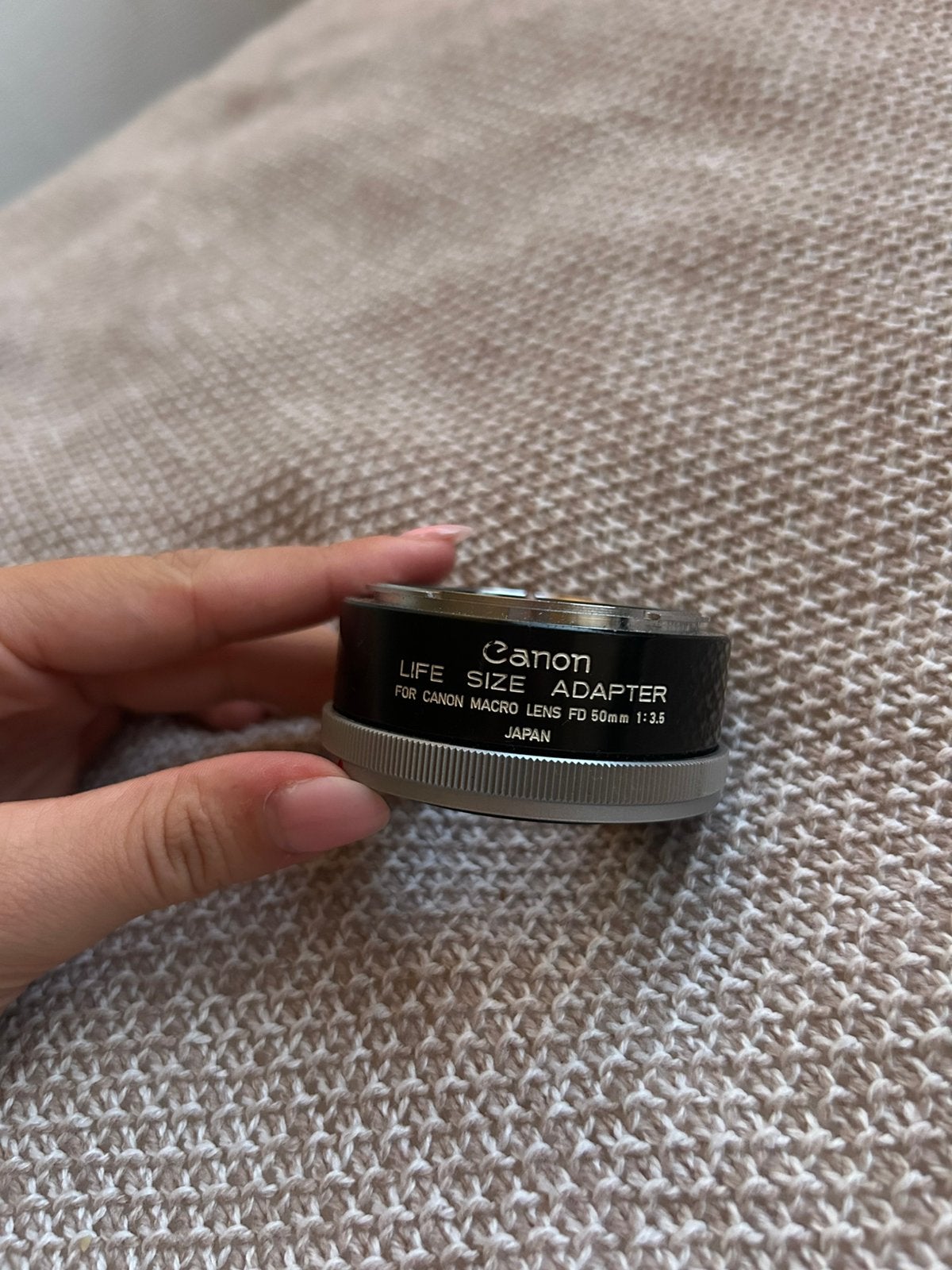 Canon Life Size Adapter – voor Canon FD 50mm f/3.5 Macro, Ophalen of Verzenden, Zo goed als nieuw, 50 tot 60 mm, Overige typen
