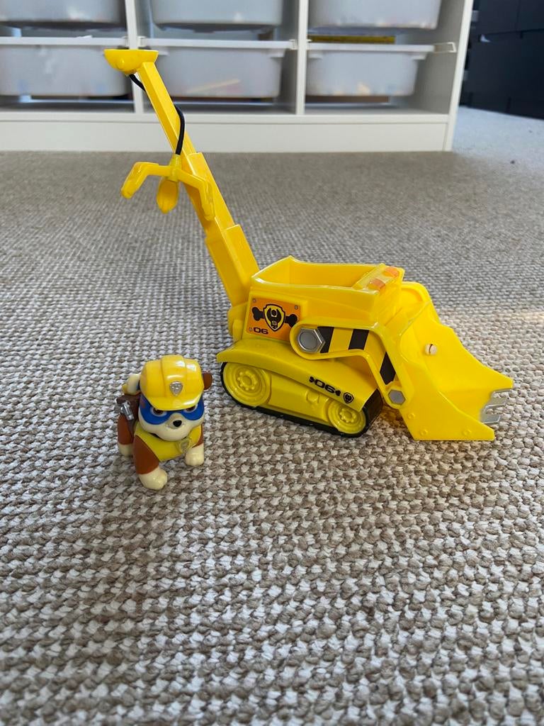 Paw patrol Rubble inclusief voertuig, Ophalen, Gebruikt