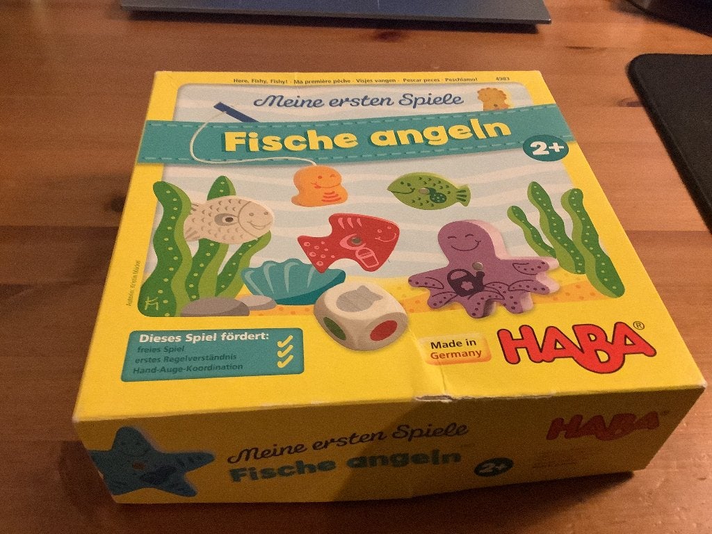 HABA vissen vangen. met houten vissen, Kinderen en Baby's, Speelgoed | Houten speelgoed, Ophalen of Verzenden, Gebruikt