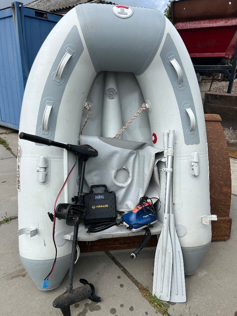 Talamex Rubberboot incl trollingmotor , LFP accu, Ophalen, Airdeck, Gebruikt, 2 m