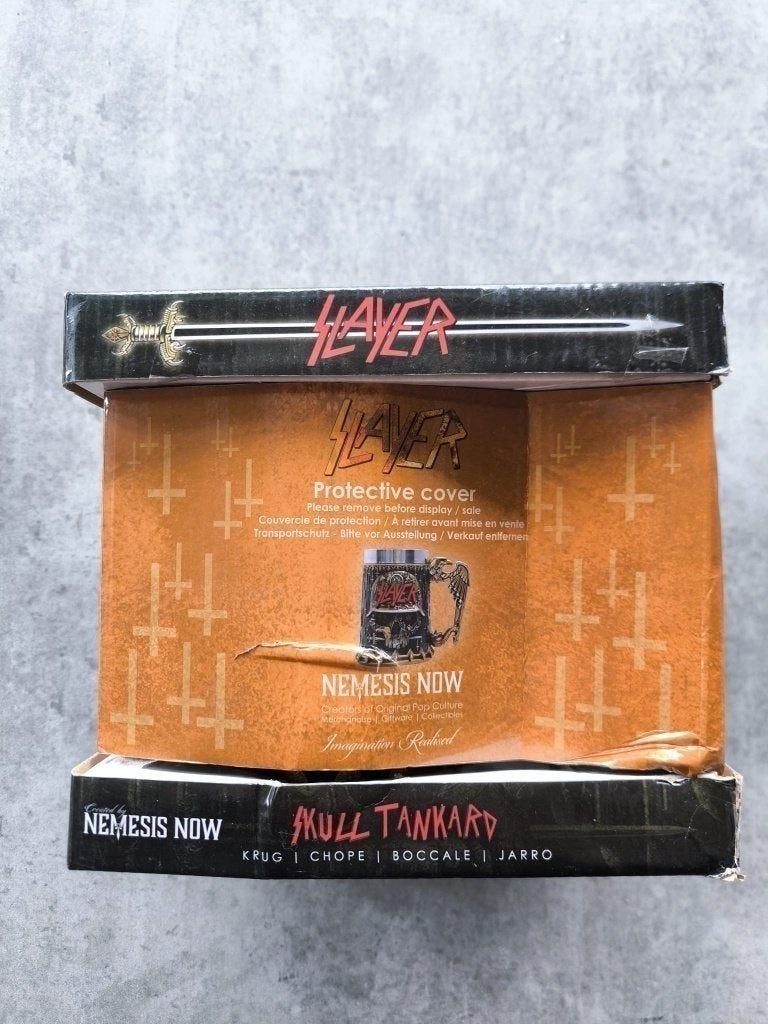 Slayer: Skull Tankard (16.5cm) bierpul, Ophalen of Verzenden, Nieuw, Foto of Kaart