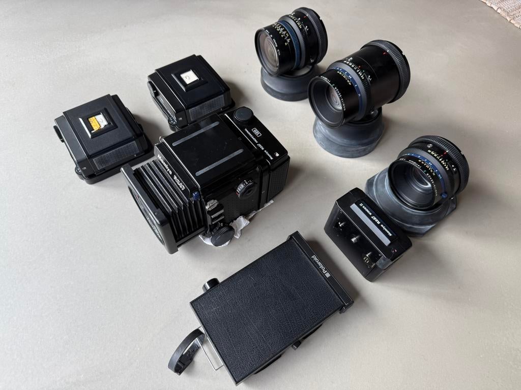 Analog️ Pro Kit Mamiya RZ Pro II incl 3 lens en meer, Audio, Tv en Foto, Fotocamera's Analoog, Ophalen, Zo goed als nieuw, Spiegelreflex