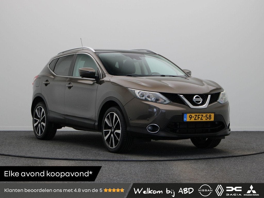 Nissan Qashqai 115pk Tekna | Trekhaak | lederen bekleding| p