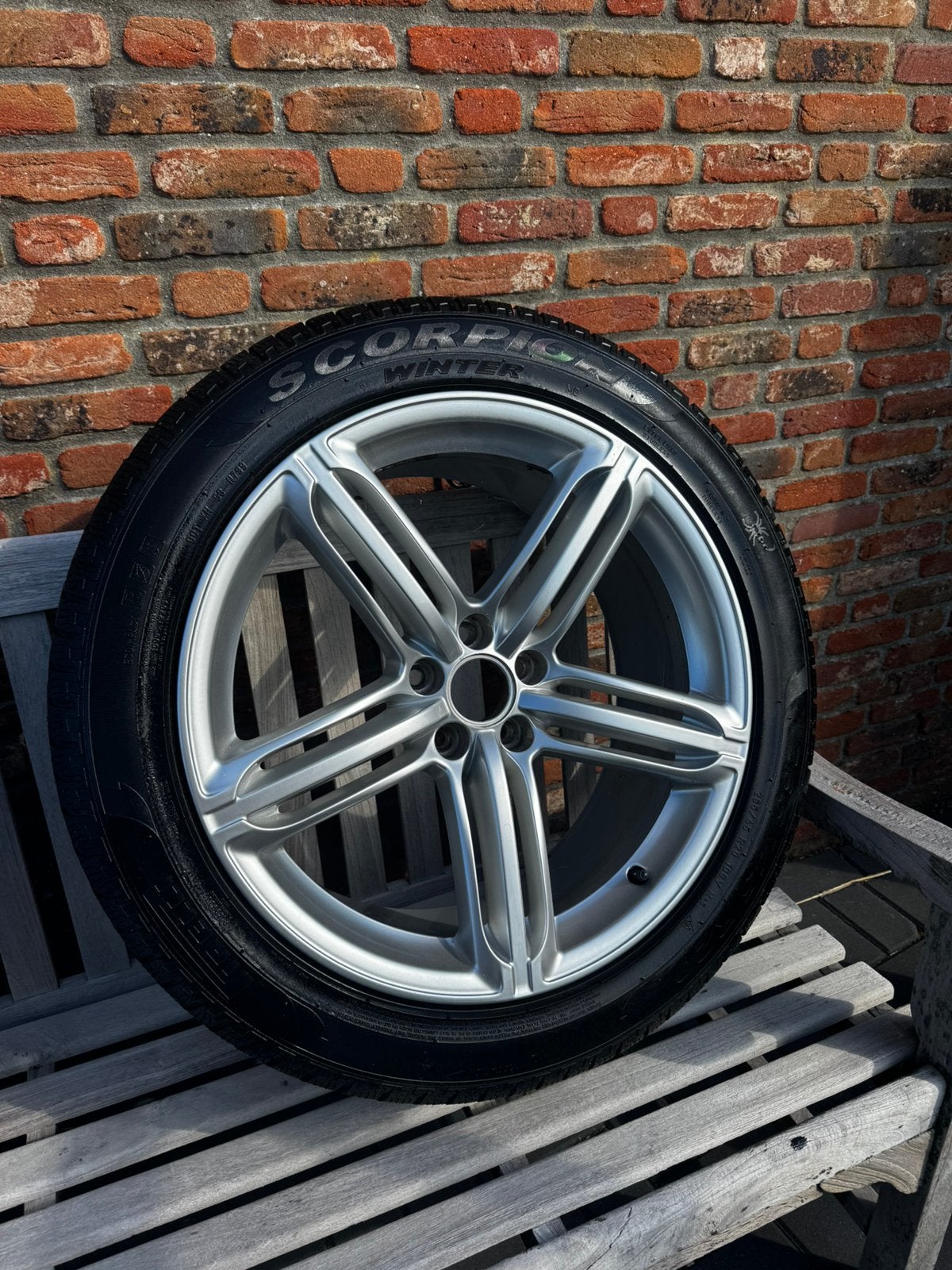 Orginele Audi Q5 Pirelli winterbandenset, Ophalen, Gebruikt, 265 mm, Banden en Velgen