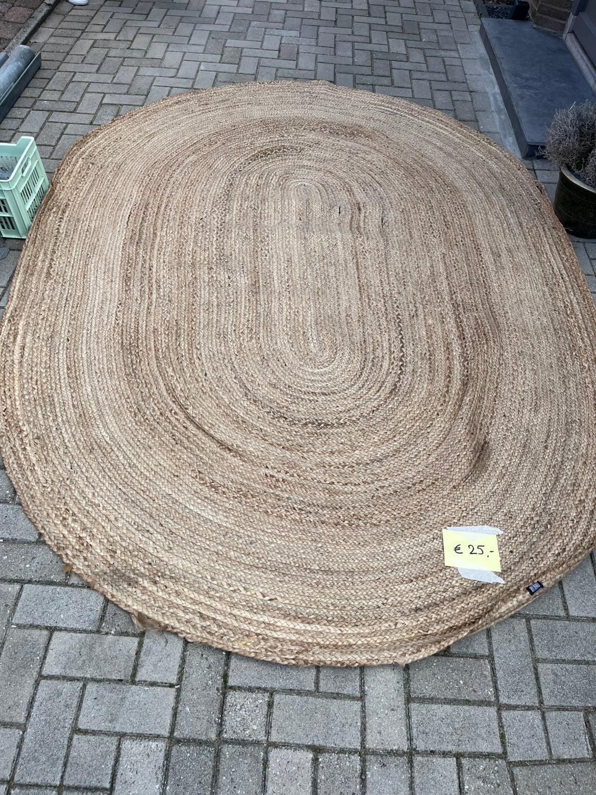 Jute buitenkleed, Tuin en Terras, Ophalen, Gebruikt