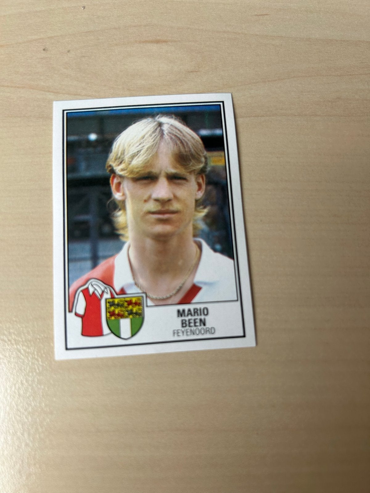 Panini Voetbal 85 Mario Been Feyenoord Plaatje, Ophalen of Verzenden, Zo goed als nieuw, Sticker