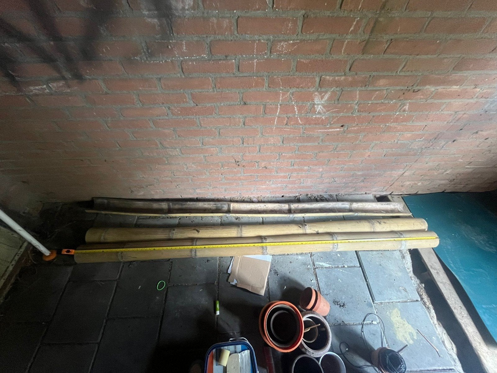 3 stuk bamboe stokken uit Bali, Ophalen, Overige typen, Minder dan 2 meter