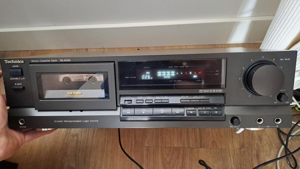 Tape Cassettespeler Technics RS-B465, Audio, Tv en Foto, Cassettedecks, Ophalen of Verzenden, Overige merken