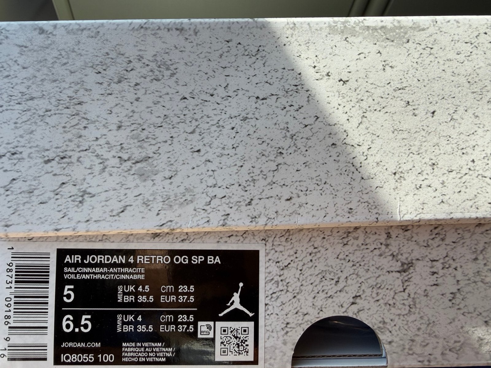 Nike Jordan 4 Nigel Brick After Brick - Nieuw in doos, Overige kleuren, Nieuw, Ophalen of Verzenden, Sneakers of Gympen