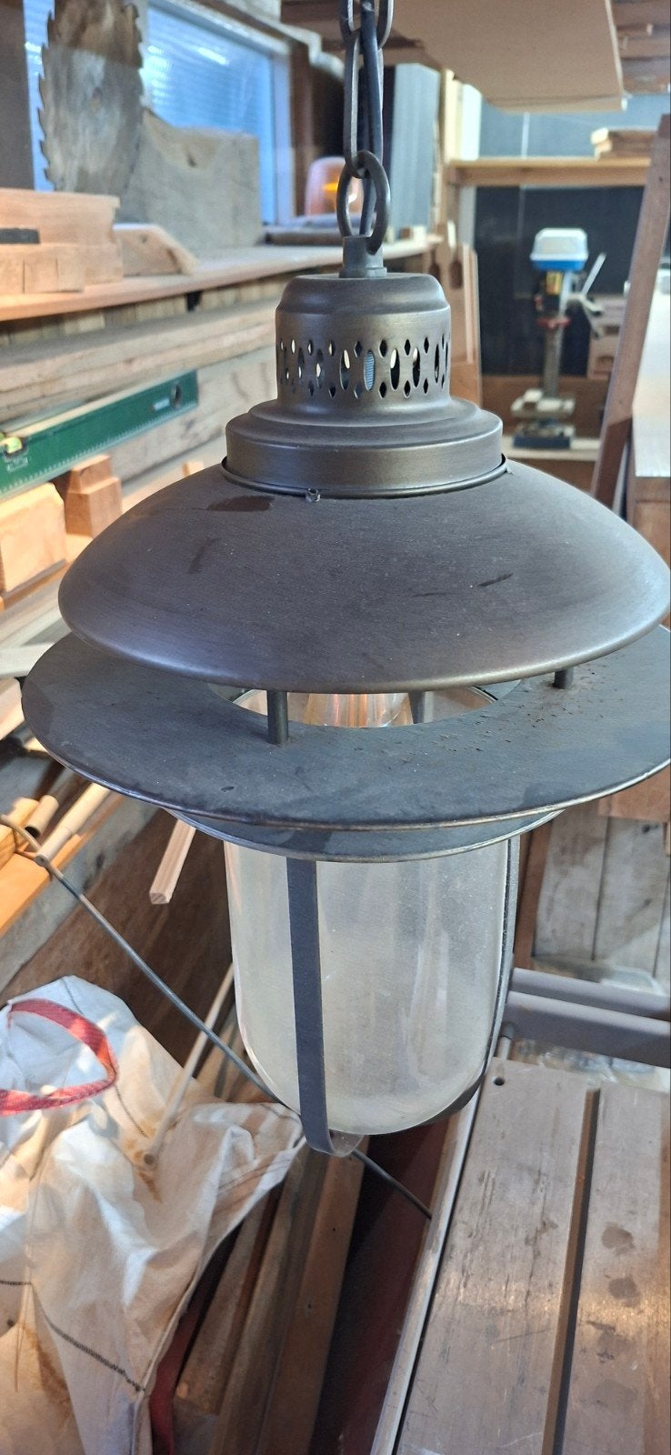 Hanglamp voor in bv Veranda, Gebruikt, Minder dan 50 watt, Ophalen of Verzenden, Netvoeding
