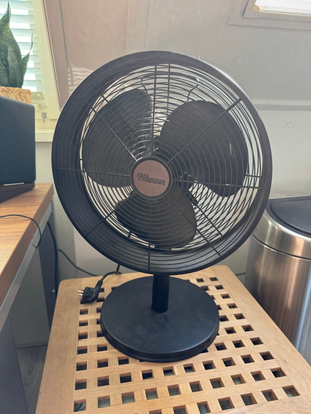 Tristar Tafelventilator - Zwart, 3 snelheden, Ophalen, Gebruikt, Tafelventilator