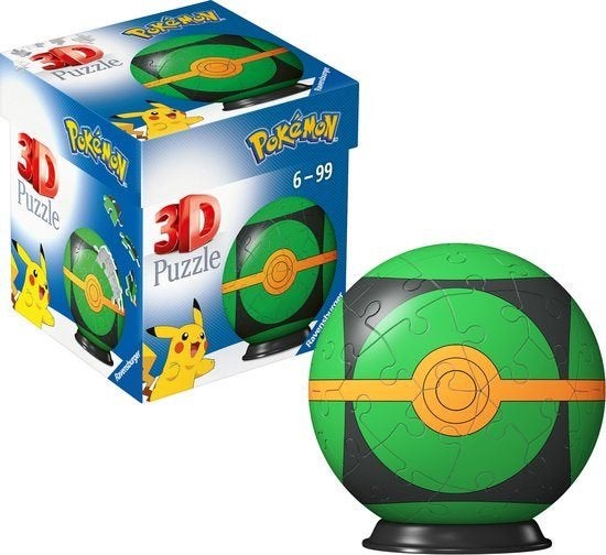 Ravensburger: 3D Puzzle: Pokémon - Dusk Ball 54 stukjes, Ophalen of Verzenden, Minder dan 500 stukjes, Nieuw, Rubik's of 3D-puzzel