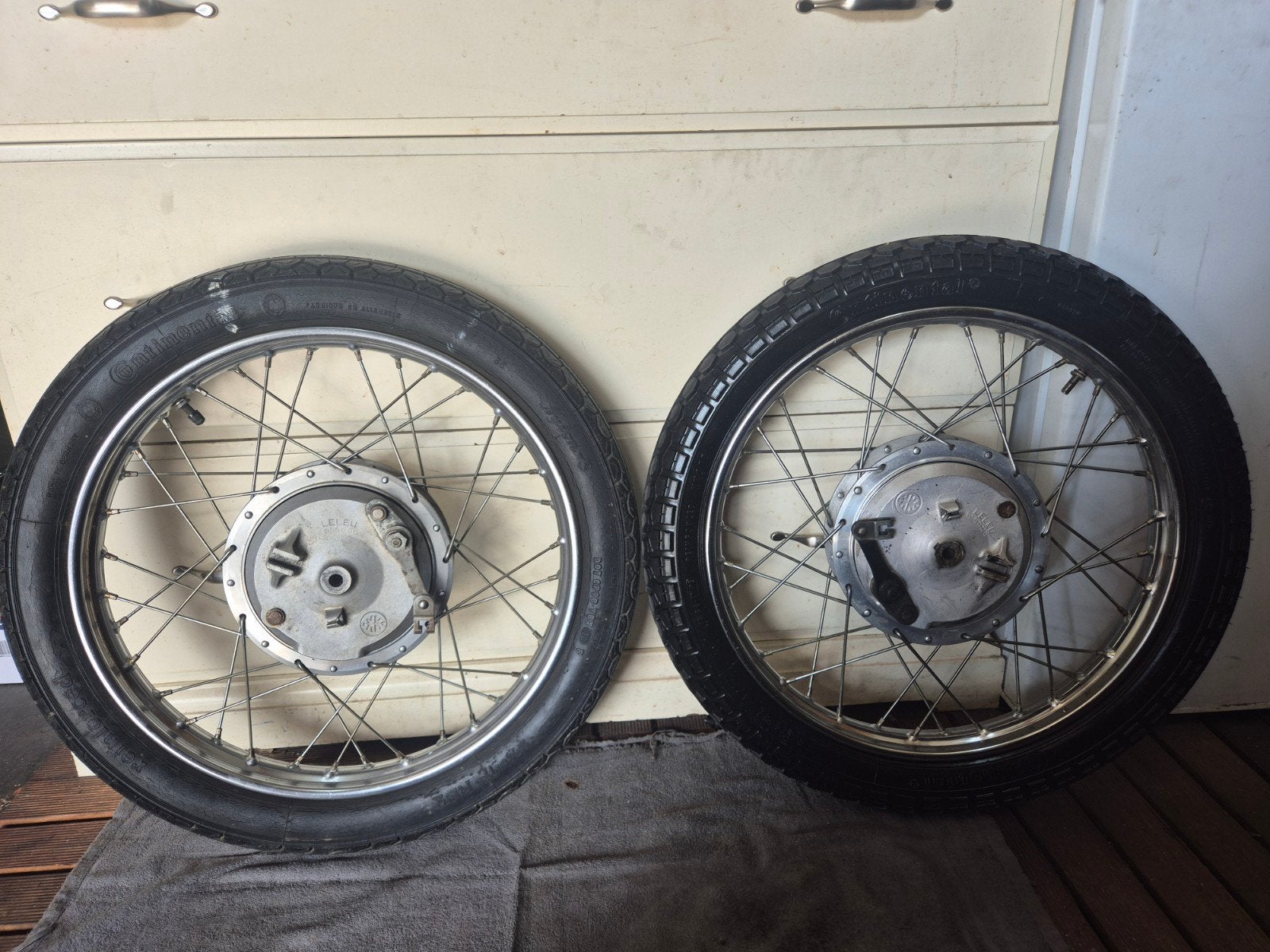 Origineel set spaakwielen 160 mm kreidler