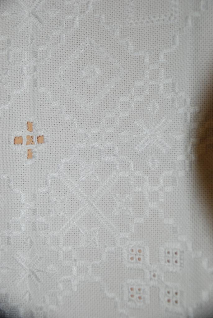Kleedje hardanger.               Vierkant 45 x 45 cm., Ophalen of Verzenden, Nieuw, Handborduren, Overige typen