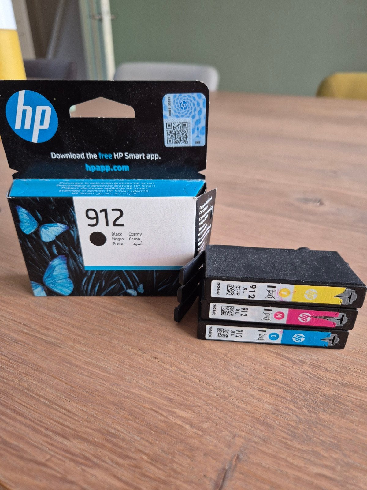 HP 912 Zwart en 912 Kleur Cartridges voor OfficeJet, Ophalen of Verzenden, Nieuw, Cartridge, HP