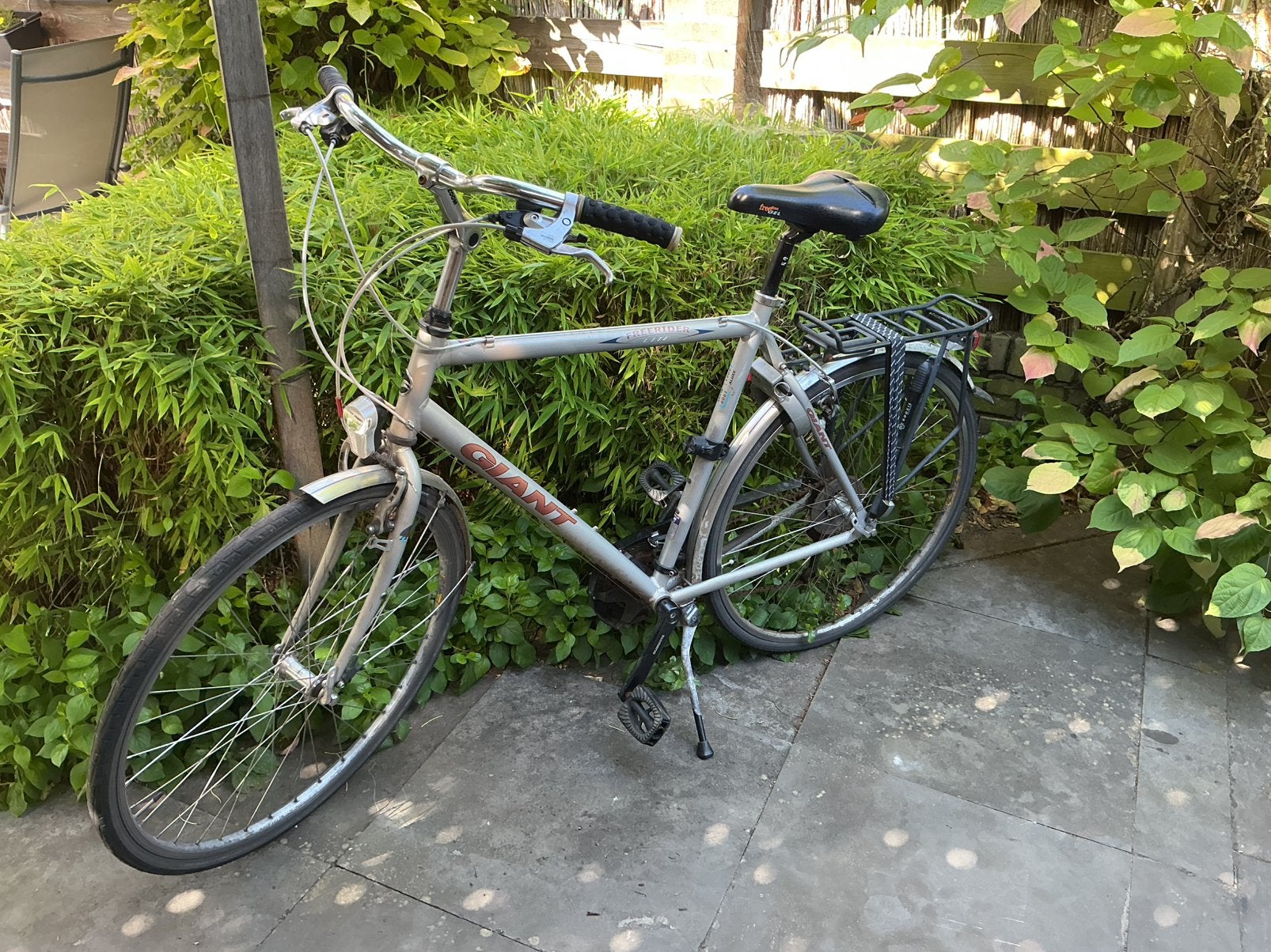 Opknapper: herenfiets Giant Freerider 60 cm, Ophalen, Gebruikt, Velgrem, Versnellingen