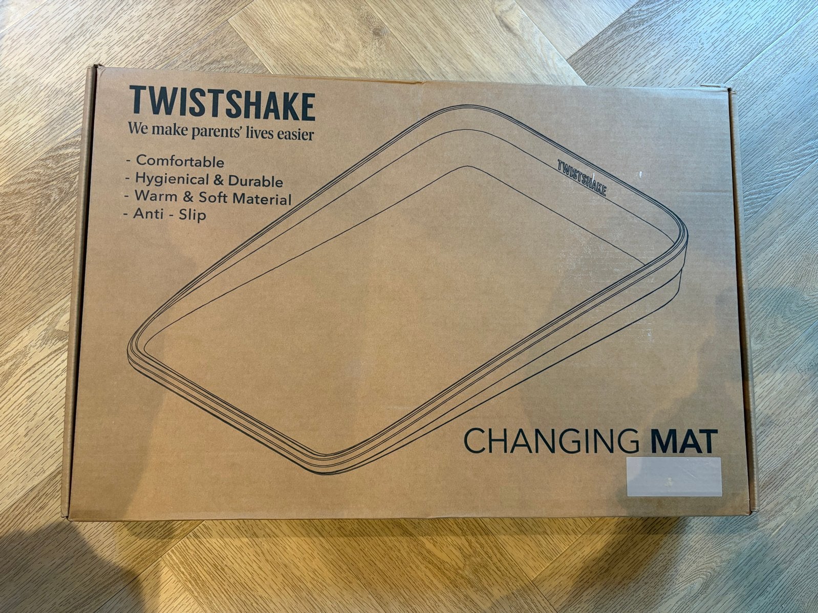 Twistshake Aankleedkussen Mocha - Nieuw in doos, Kinderen en Baby's, Badjes en Verzorging, Ophalen of Verzenden, Nieuw, Aankleedkussen
