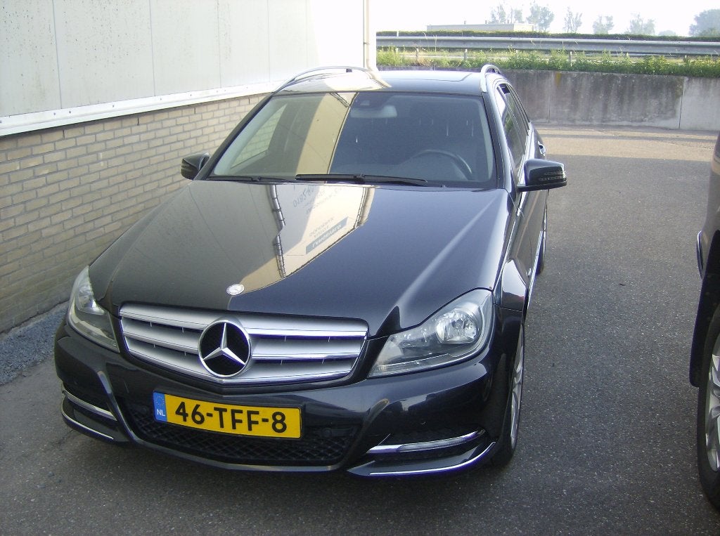 Mercedes C180 Avangarde Aut, Leer Schuifdak 2012, 1796 cc, Zwart, Mercedes-Benz, Stationwagon