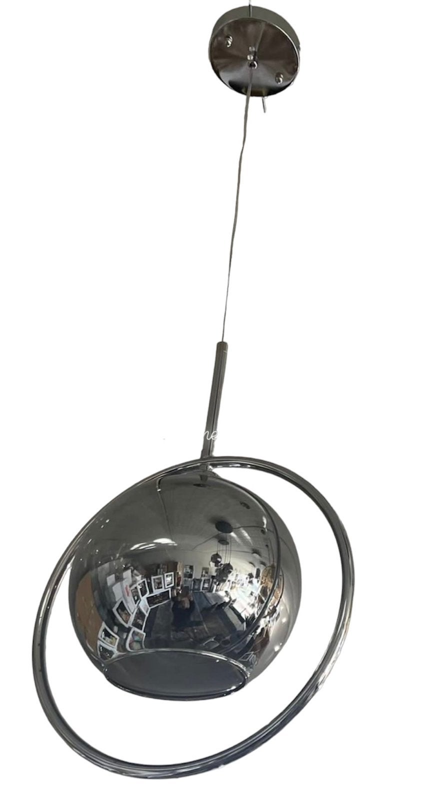 HANGLAMP CHROME ZILVER ERIC KUSTER STYLE VAN150€ VOOR 35€, Huis en Inrichting, Lampen | Hanglampen, Ophalen of Verzenden, Zo goed als nieuw