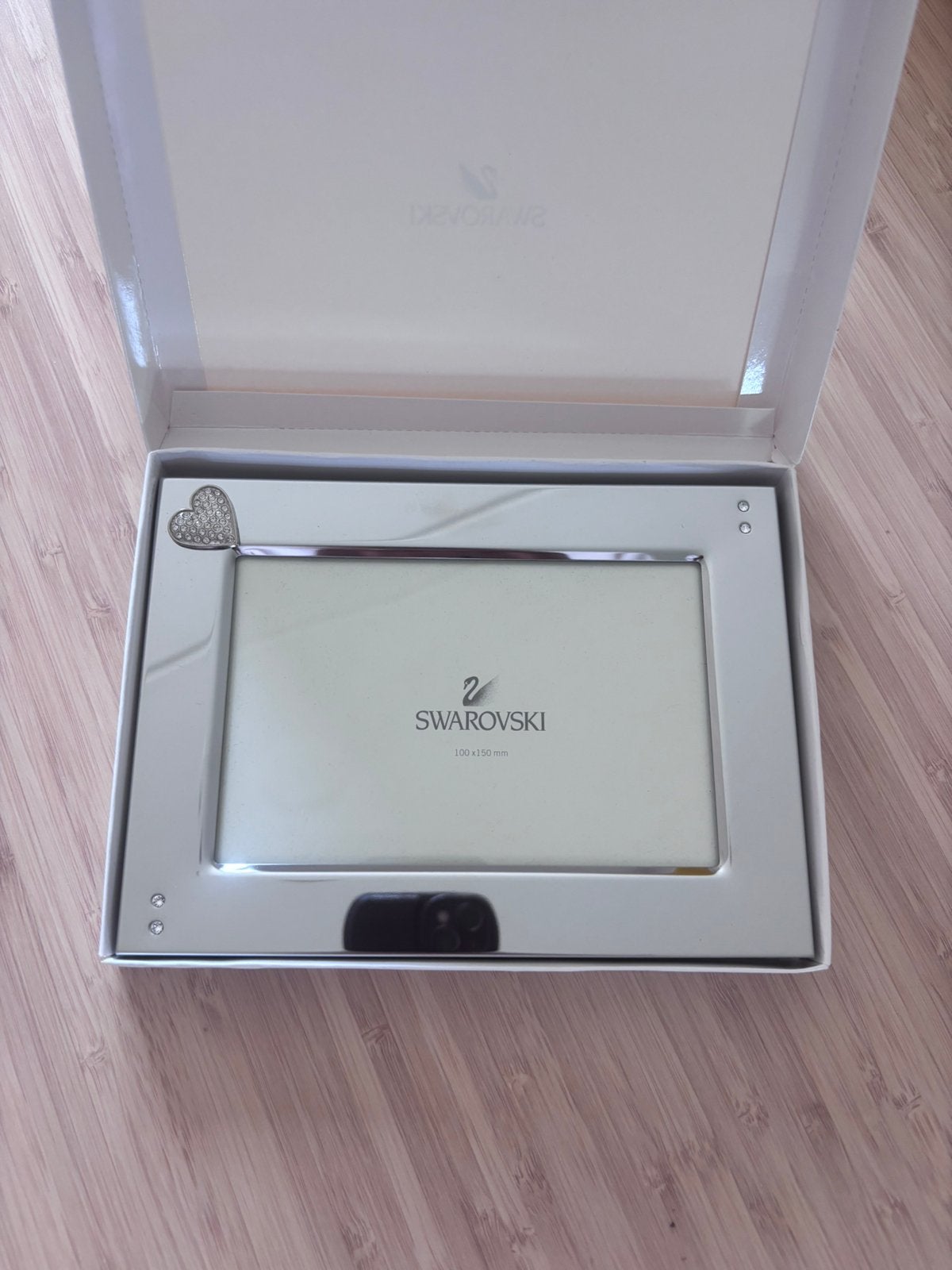 swarovski fotolijst NIEUW, Zilver, Met glas, Nieuw, Standaard fotolijst