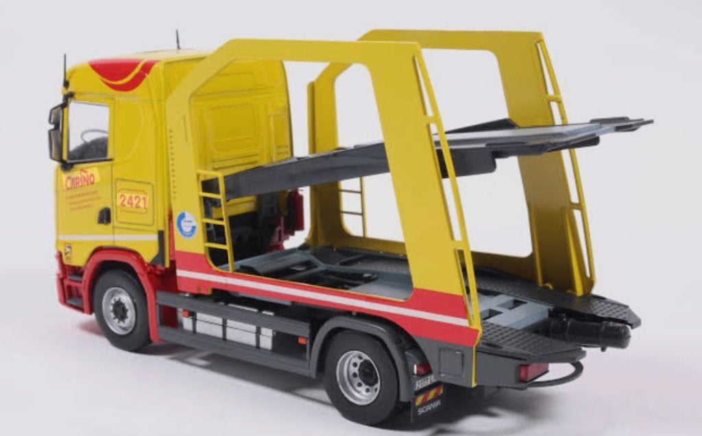 Scania 450 S  2021 autotransporter 1/43 Camiones Espagne 11, Verzenden, Nieuw, Bus of Vrachtwagen, Overige merken