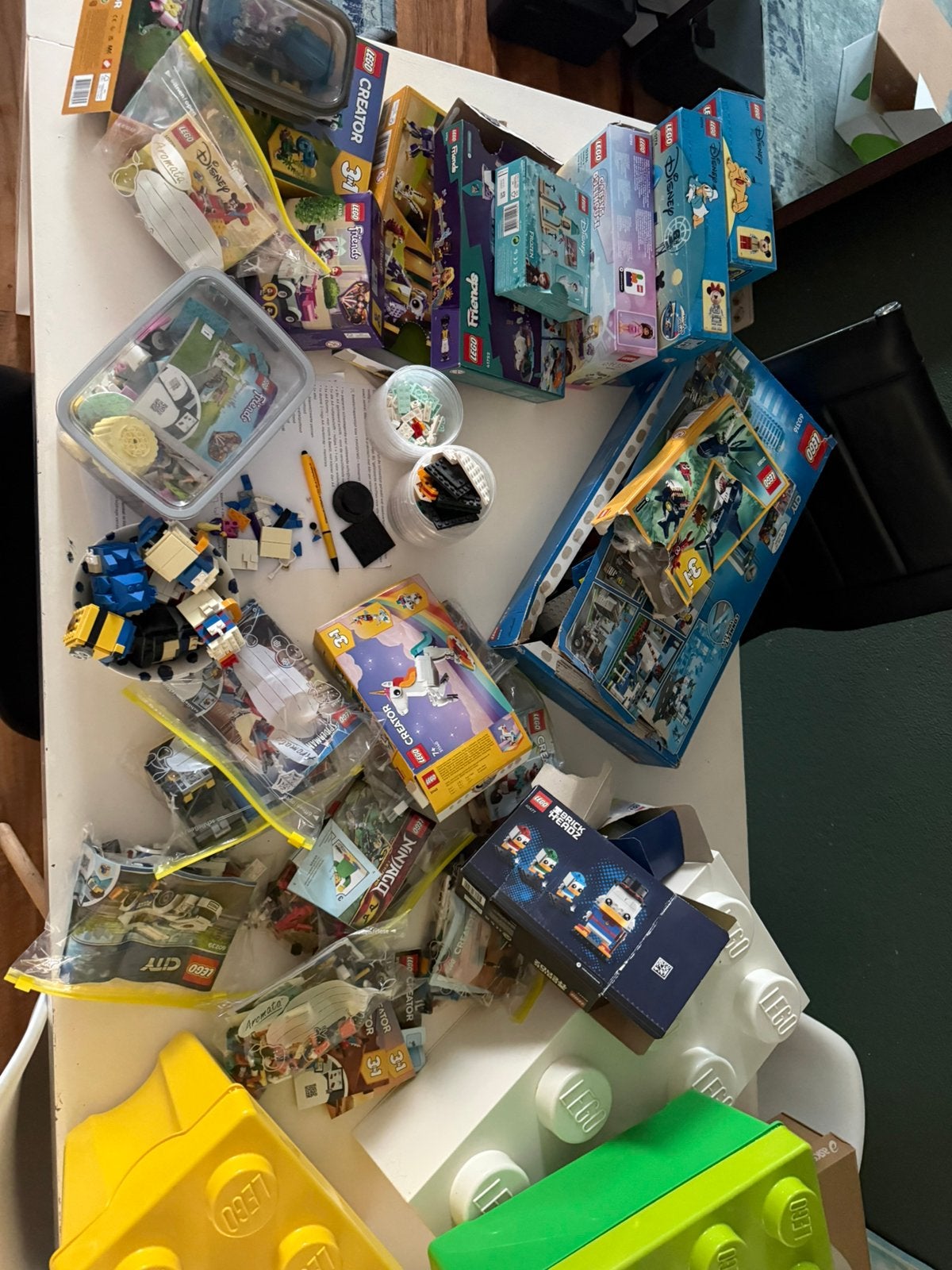 Grote partij LEGO sets (City, Creator, Disney+ opbergdozen, Ophalen of Verzenden, Zo goed als nieuw