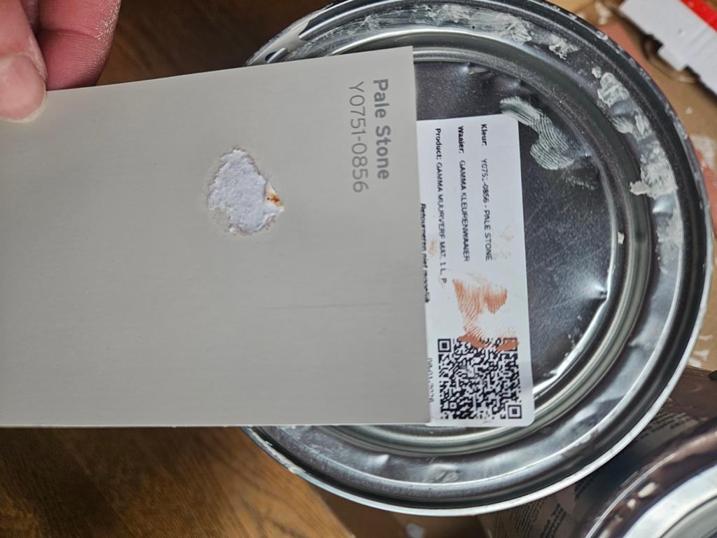 Gamma muurverf 1 liter kleur Pale Stone, Ophalen, Nieuw